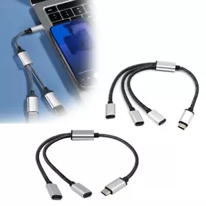 USB 2.0 Type C Female to Dual Micro USB Male Splitter Cable 2x Micro USB Spliter - Bild 1 von 12