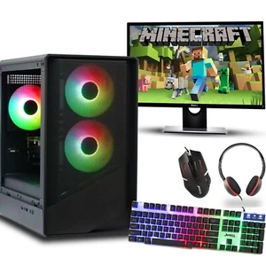 Gaming PC 22'' Bundle Intel i5 16GB RAM 1TB + 120GB SSD GT 730 Windows 11 WIFI - Picture 1 of 10