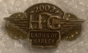 Vintage Harley Davidson Lapel Pin HOG 2003 Ladies Of Harley.  NEW - Picture 1 of 4