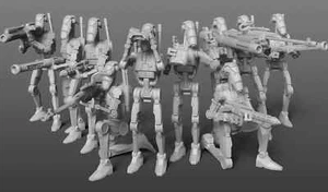 Star Wars Legion B1 Battle Droids Unit Expansion Proxy Models 3d Printed - Bild 1 von 1