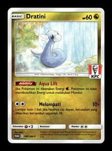 Pokemon Dratini 185/SM-P KFC Kentucky Fried Chicken Promo Card - Picture 1 of 3