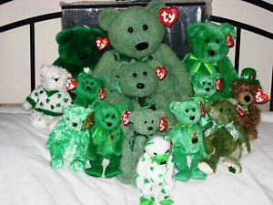 TY ST PATRICK'S DAY BEARS - DOES ANYONE WANT TO BUY ALL MY TY BEANIES FOR A FRAC