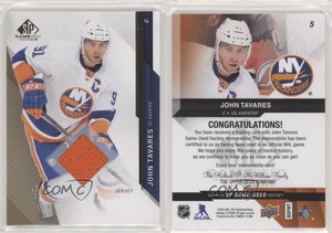 2014-15 SP Game Used Gold Jerseys John Tavares #5