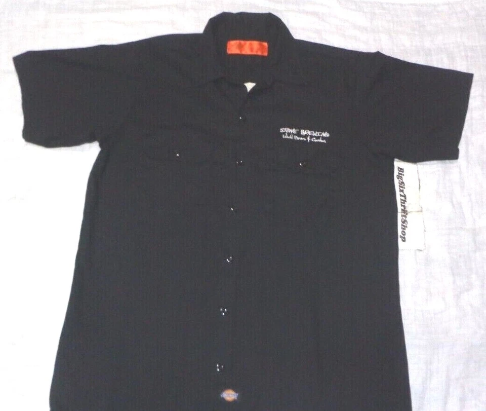 Stone Brewing World Bistro & Gardens Dickies Employee Uniform Shirt Size Medium - Image 1 of 2
