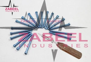 Tornillos de cabeza hexagonal de bloqueo (bloqueo de seguridad) Ø 5,0 mm autorroscantes azul titanio 210 piezas - Imagen 1 de 2
