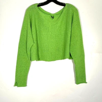 Suéter Top Recortado Rundholz Etiqueta Negra Color Lima Nuevo con Etiquetas M Foto 1 de 4