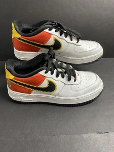 NIKE AIR FORCE 1 LV8 1 (GS) "ROSWELL RAYGUNS" DD9530-100 5.5Y White Orange - Picture 1 of 8