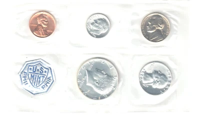 1964 US Mint Silver Proof Set in OGP Cello w/ Envelope | Kennedy | 90% Silver - Image 1 of 4