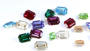 Superior PRIMERO 4610 Curved Back Octagon Strass Steine Kristall * viel Farben - Picture 1 of 14