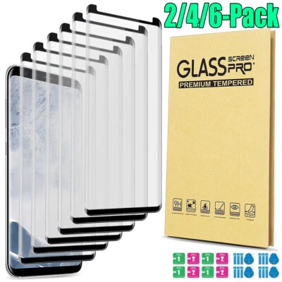 Protector de pantalla de vidrio templado curvo 5D para Samsung Galaxy Note 9 8 S8 S9 Plus Foto 1 de 4