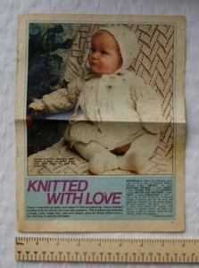 Vintage: Knitted with Love - 9 piece baby layette, 3 ply, 6-9 months - Picture 1 of 1
