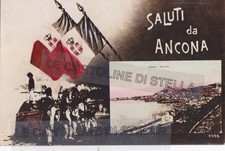CARTOLINA ANCONA, FOTOGRAFICA, VEDUTINE, MILITARI