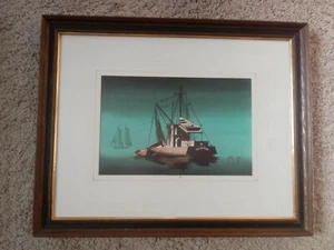 Original Vintage Aquarell Gemälde George Sperl, mattiert, gerahmt, mit blendfreiem Glas - Bild 1 von 12