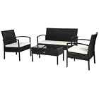  Rattan Garden Furniture Dining Set Conservatory Patio Outdoor Table Chairs Sofa