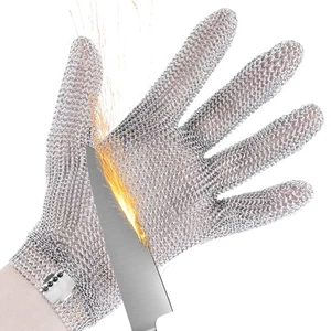 Schnittfester Edelstahl Metallgitter Handschuh zum Fleischschneiden Austernschütteln - Bild 1 von 6