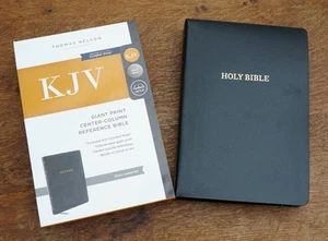 KJV Giant Print Reference Bible. Black Leatherflex. As New - Bild 1 von 1