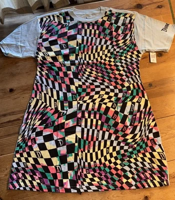 Disney Parks Disneyland Shirt Dress Womens Medium Blue Graphic All Over Print - Image 1 of 4