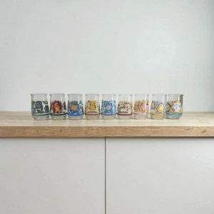 Vintage 1999 Welch's Pokémon Glass Jelly Jar COMPLETE Set of 9 - Picture 1 of 8