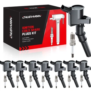8X Ignition Coil Pack and Iridium Spark Plug for Ford F 150 4.6L DG508 SP479 USA - Picture 1 of 12