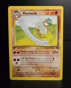 Pokémon TCG - MAROWAK - 1. EDITION - 39/64 - WOTC - JUNGLE 1999 - VINTAGE - MP - Bild 1 von 2