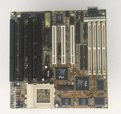 Jetway motherboard j-656vxc at, 4x isa, 3x pci, rev 3,socket 7 - Image 1 of 3