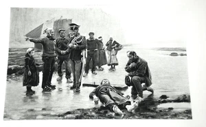 Charles S Reinhart Photogravure Washed Ashore Goupil & Co. D. Appleton & Co Art - Picture 1 of 13