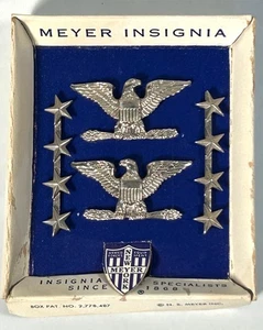 Korea / Vietnam Ära ~ N.S. Meyer Oberst & unmarkiertes 4 Sterne Generalabzeichen - Bild 1 von 5