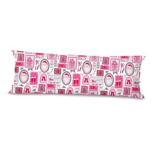 Hot Pink Coquette Christmas 20x54 Body Pillow Cover Case, Preppy Girly Pink-5 - Picture 1 of 7