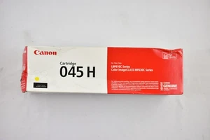 Canon Geuine 045 H Yellow High Yield Toner Cartridge 1243C001 NEW IN DAMAGED BOX - Picture 1 of 3