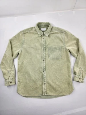 Urban Outfitters Green Corduroy Button Up Long Sleeve Heavyweight Shirt Size M - Image 1 of 4