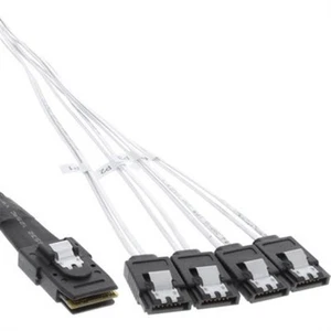 InLine ® SAS Anschlusskabel, Mini SAS SFF8087 an 4x SAT - Bild 1 von 1