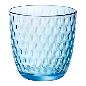 Set of 6 Water Slot Glasses Lively Blue 29cl Glass - Bormioli Rocco - Restaurant - Picture 1 of 2