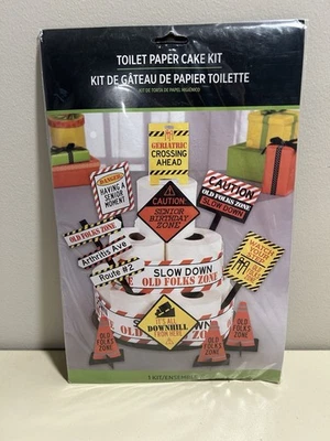 Набор туалетной бумаги для торта на день рождения Amscan Novelty Gag Funny Over the Hill Senior - Изображение 1 из 4