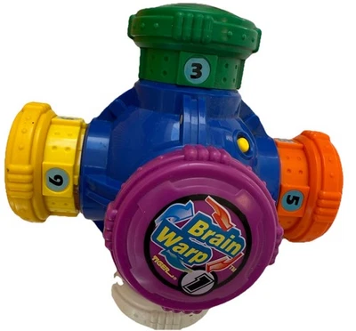 VINTAGE 1996 BRAIN WARP TIGER ELECTRONICS TALKING GAME TESTED WORKS BLUE - Image 1 of 3