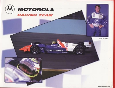 MARK BLUNDELL PROMO CARD cm 28x22 CART 1997 #18 Motorola Reynard Mercedes 97i - Immagine 1 di 2