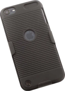 BLACK HARD CASE COVER + BELT CLIP HOLSTER STAND FOR iPOD TOUCH 5 6 7 - Picture 1 of 7