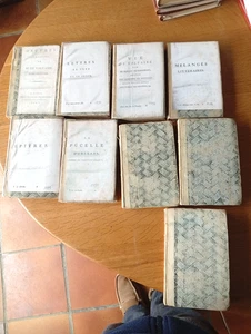 OEUVRES COMPLETES DE M.DE.VOLTAIRE 9 OUVRAGES 1791.... - Picture 1 of 2