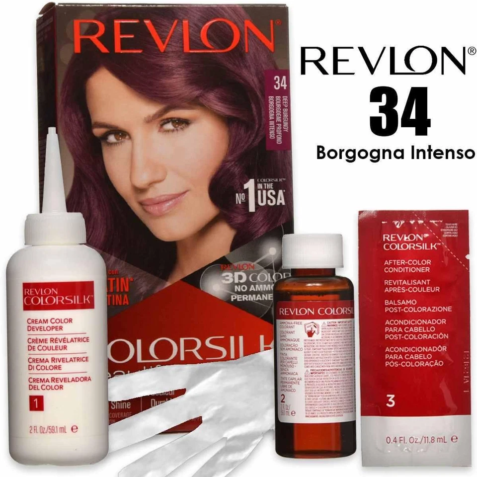 Coloring Cream 34 Revlon Colorsilk Golden Brown Natural Hair Dye - Image 1 of 1