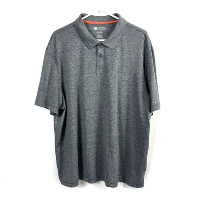 Camisa polo de golf informal corta cuello gris liso Hagger Clothing para hombre XXL Foto 1 de 4
