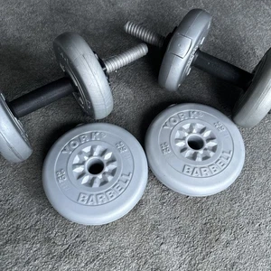 York Set Hanteln 2er Set (insgesamt 15kg, inkl. Stangen - Bild 1 von 6