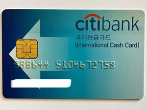 Citibank International Cash Card Korea Kreditkartenchip - Bild 1 von 2