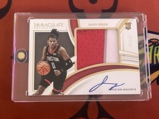 Jalen Green 2021-22 Immaculate Premium Patch Auto RPA Jersey#04/10=1/1 Gold RC