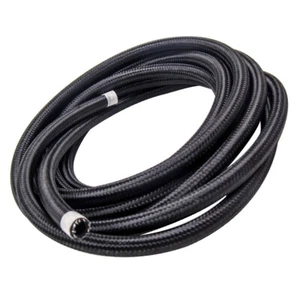 8AN AN8 Nylon Stainless Steel Braided Fuel Oil Line Hose 20 Ft 6M 1000psi - Picture 1 of 8