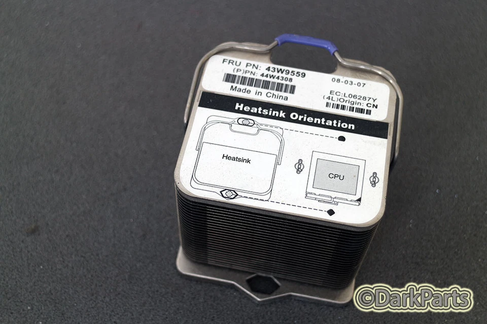 IBM FRU 43W9559 Heatsink Cooler 44W4308 x3850 M2 x3950 M2 - Immagine 1 di 1