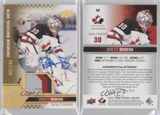 2022 Upper Deck Team Canada Juniors Men's U-18 /199 Brett Brochu #40 Patch Auto