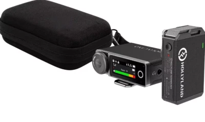 Hollyland LARK MAX Solo Wireless Microphone System Bundle DSLR Phone Android PC- - Image 1 of 4