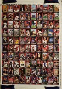 2009 UD 20th Anniversary Uncut Sheet 8x MICHAEL JORDAN Derek Jeter WAYNE GRETZKY - Picture 1 of 12