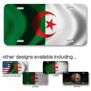 Hochwertiges Aluminium Nummernschild - Flagge von Algerien (Algerien) - viele Optionen - Bild 1 von 10