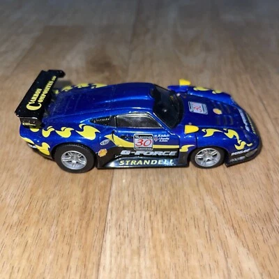 1/43 Porsche 911 gt1 strandell high speed diecast blue - Image 1 of 4