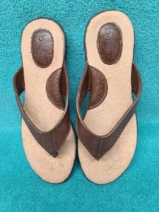 BOC braune Zehenstegsandale Flip-Flop Größe 10M - Bild 1 von 9